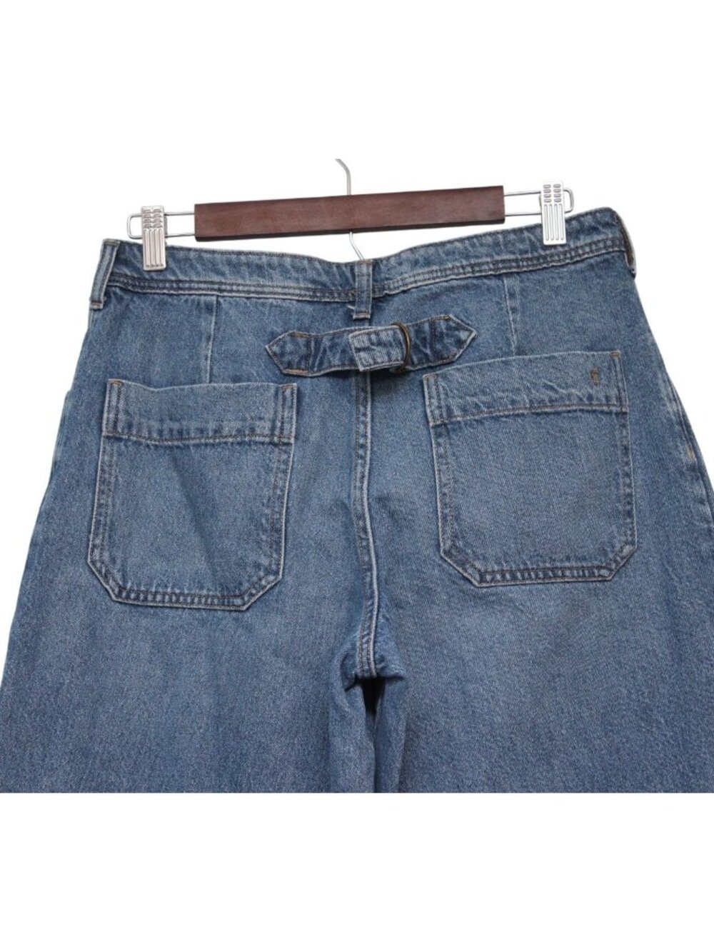 Anthropologie Pilcro Jeans Size 28 Relaxed Wide Leg Tapered Baggy Denim Boho - Picture 8 of 14
